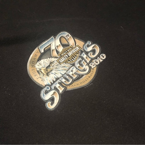Sturgis Harley Davidson 70th anniversary full zip sweater sz  large - Picture 4 of 4